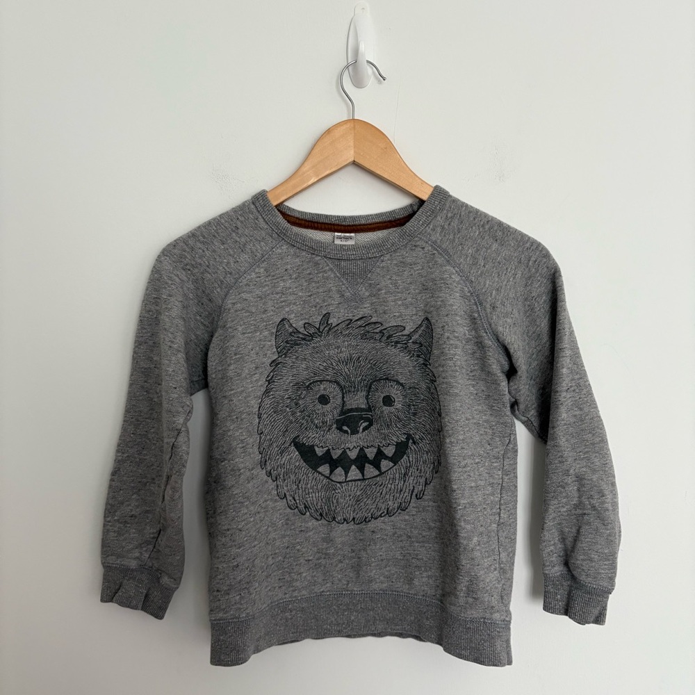 Carters Kids Boys Pullover Sweatshirt 10 12 Gray DayDream Fleece Mammoth Cotton